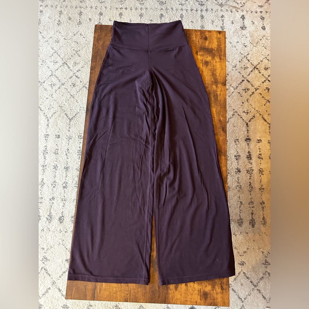 Athleta Elation Wide-Leg Pants in Deep Purple